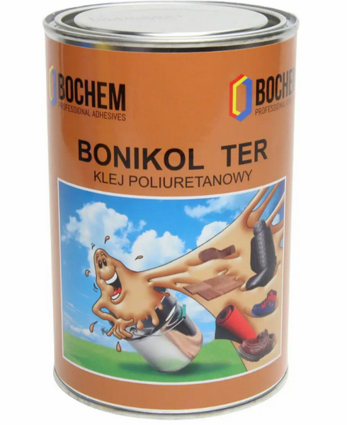 BOCHEM Клей полиуретановый BONIKOL TER (десмоколл, банка), цвет белый, 0.8 кг / 1 л.