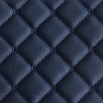 Автомобильная экокожа черного цвета, квадрат, простроченная черной ниткой, ширина 140 см, цена за 1 м.п.