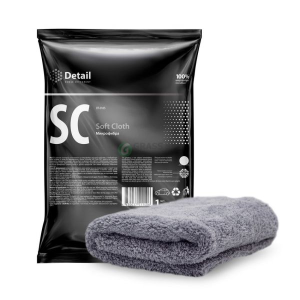 DETAIL Салфетка из микрофибры SC (Soft Cloth) для нанесения защитных покрытий, 40х40см, плотность 450г/м3