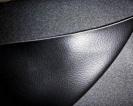Автомобильная экокожа Maestro, черная, ширина 140см, на тканой основе, цена за 1 м.п.