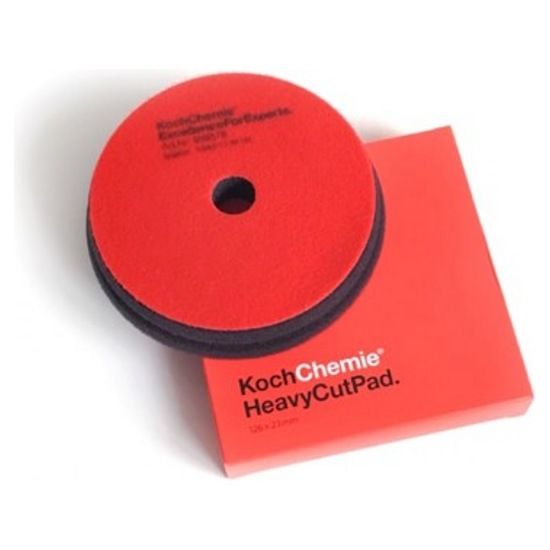 Koch-Chemie Полировальный твердый круг Heavy Cut Pad, Ø 125 мм, красный